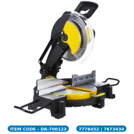 Miter Saw - 1800W ELECTRIC - Model-DL-XD255-E1 - DELITOOLS - BLACK/YELLOW