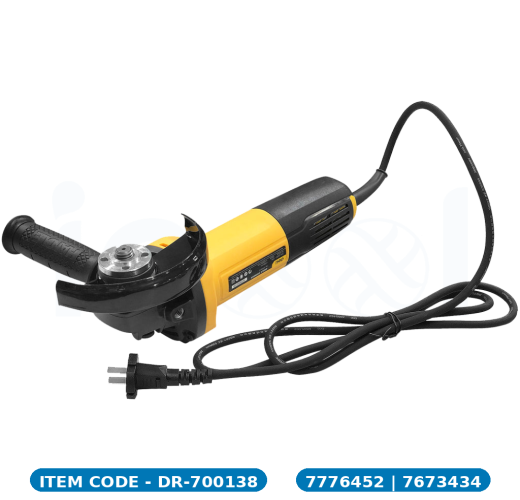 Angle Grinder (Ø115mm) - DL-JM115-E1 - DELI  - BLACK/YELLOW
